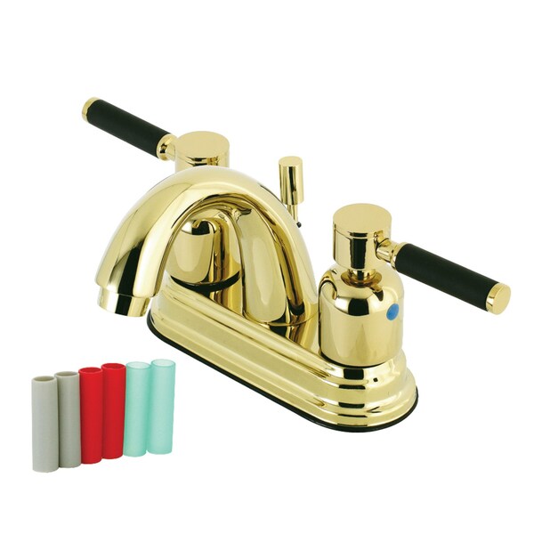 KB8612DKL 4" Centerset Bathroom Faucet, Polished Brass